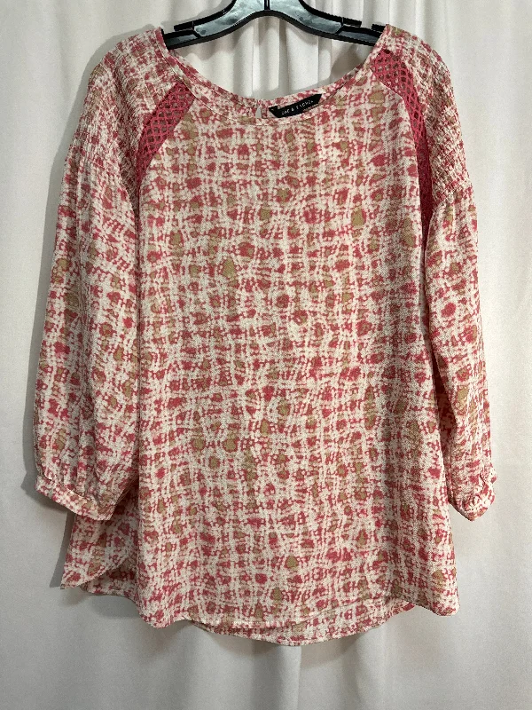 Top Long Sleeve By Zac And Rachel In Red, Size: Xl