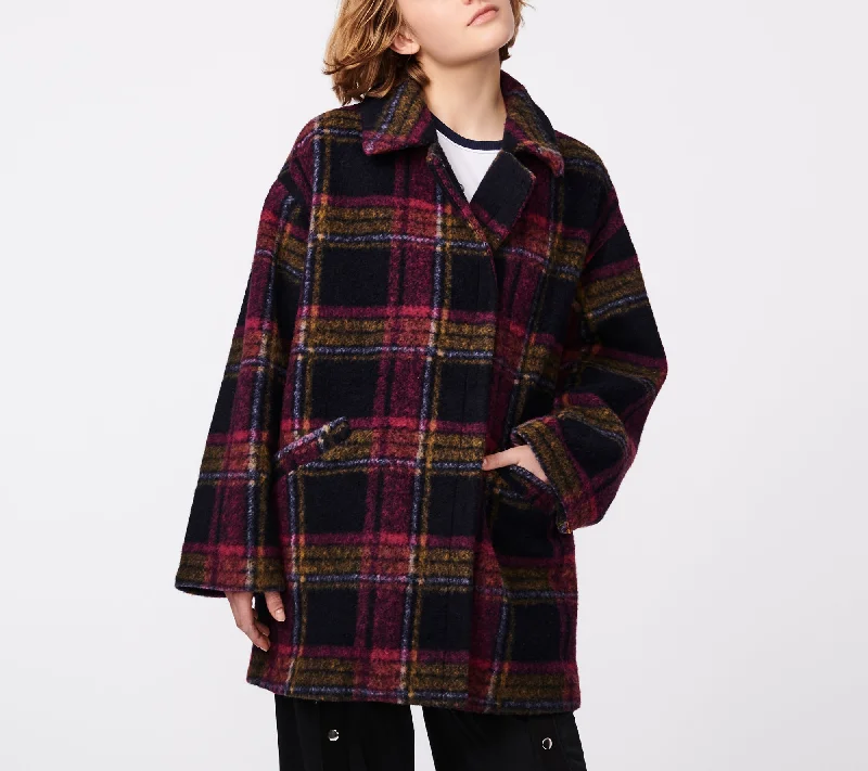 Plaid Wool coat