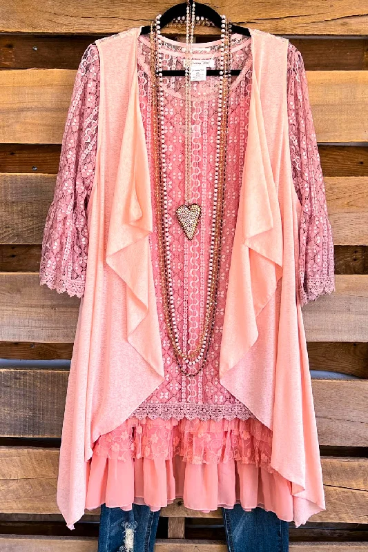 Cascaded With Shine Vest - Light Pink (Vest Only)