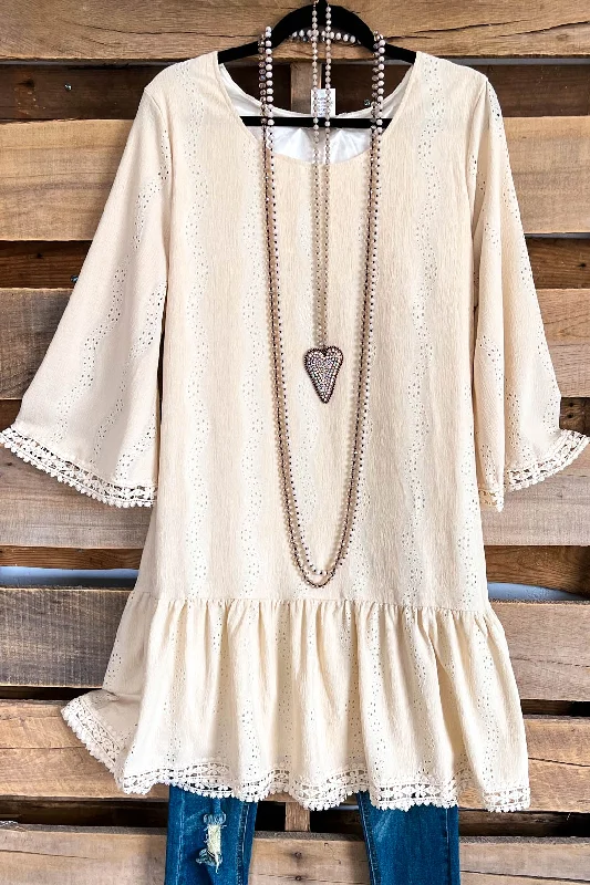 Legends Of Romance Dress - Beige