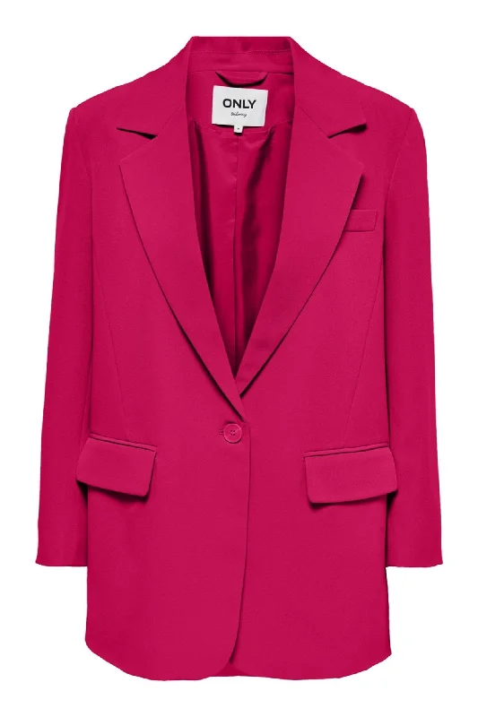 Lana-Berry Oversized Blazer - Love Potion