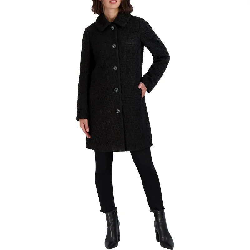 Womens Collared Long Walker Coat