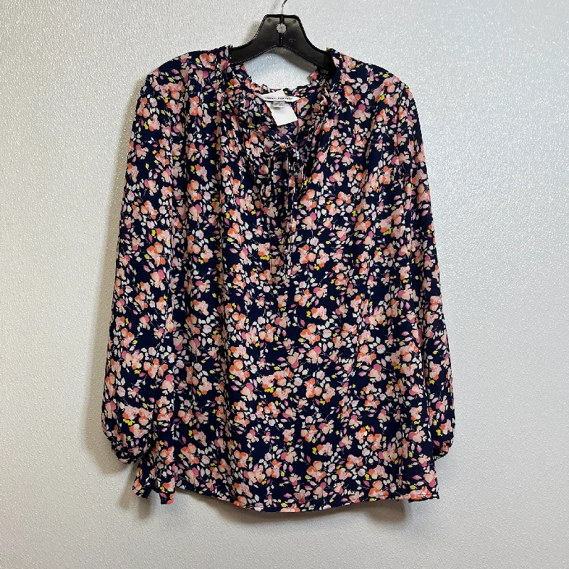 Top Long Sleeve By Counterparts In Floral, Size: Xl