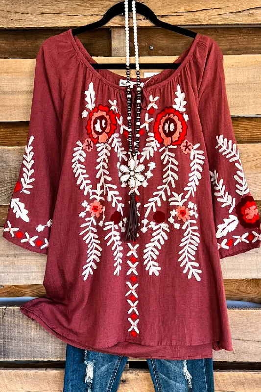 AHB EXCLUSIVE: Authentic Affection Tunic - Rust