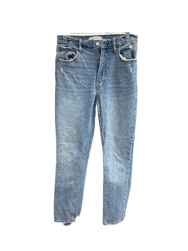 Jeans Skinny By Abercrombie And Fitch In Blue Denim, Size: 2