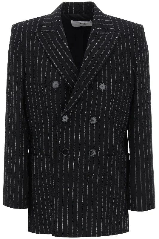 Ami Alexandre Matiussi Women's Double-Breasted Pinstripe