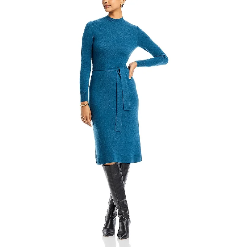 Misook Womens Cashmere Midi Sweaterdress