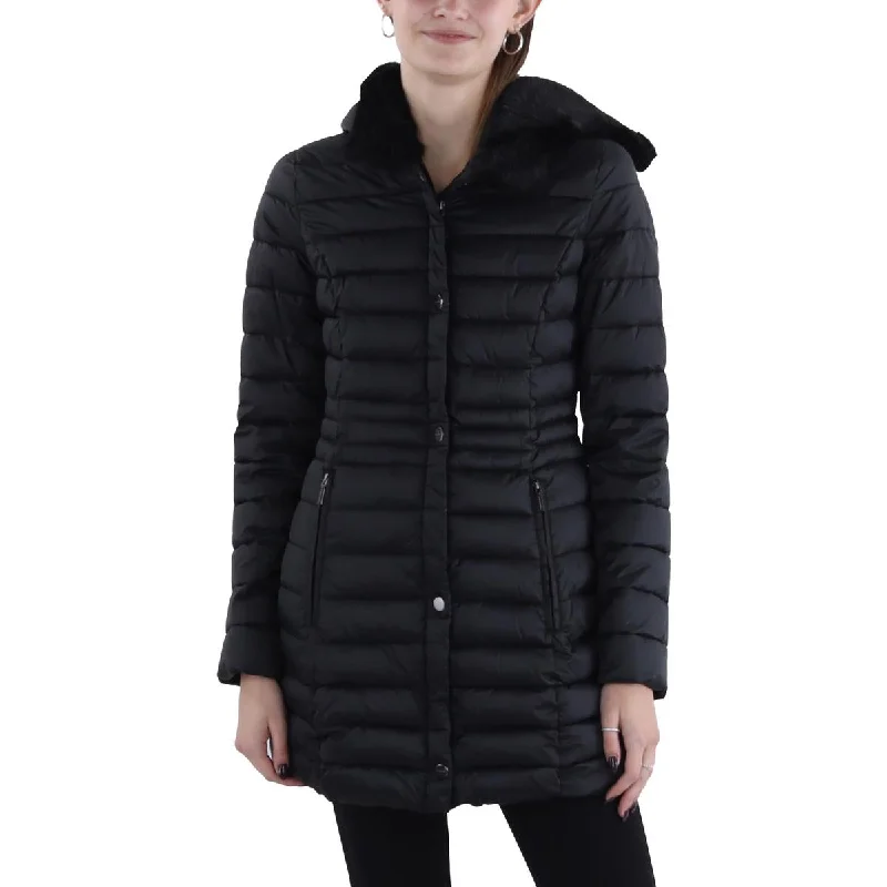 Womens Hooded Long Puffer Jacket