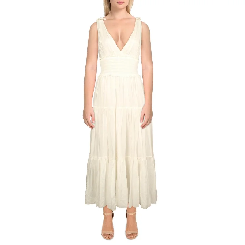 Cinq a Sept Womens Tamar Silk Midi Midi Dress