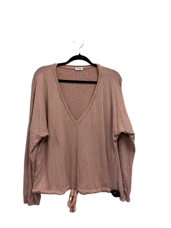 Top Long Sleeve By Clothes Mentor In Pink, Size: L