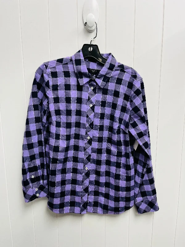 Top Long Sleeve By Talbots In Purple, Size: M