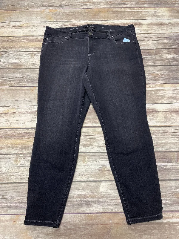 Jeans Skinny By Liverpool In Black, Size: 18