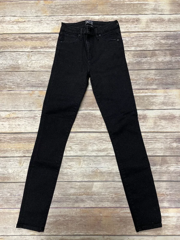 Jeans Skinny By Abercrombie And Fitch In Black, Size: 4 long