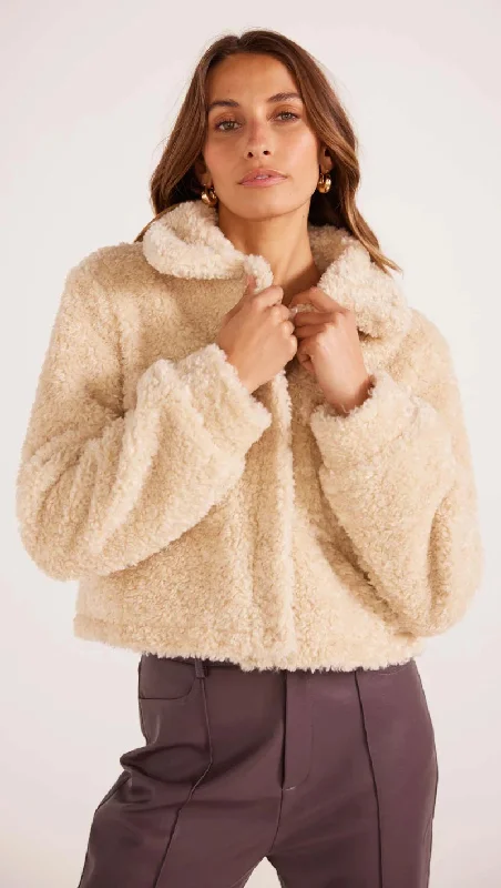 MinkPink Zariza Teddy Jacket