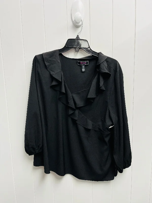 Top Long Sleeve By C Wonder In Black, Size: Xl