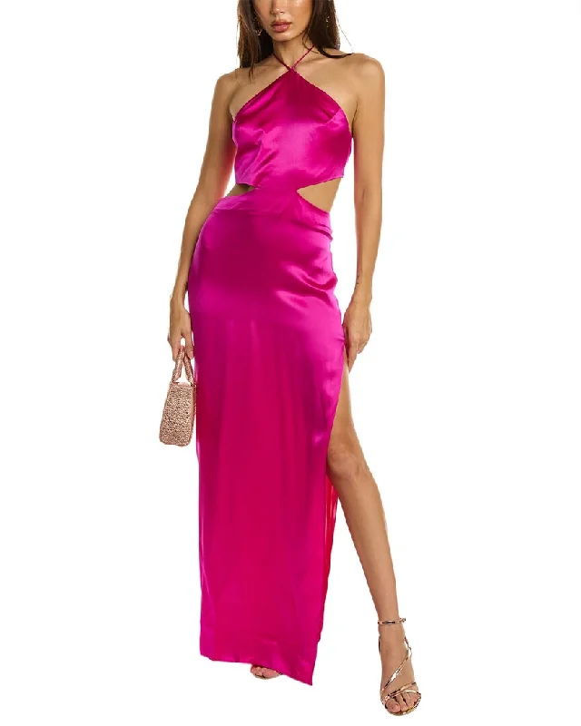 Amanda Uprichard Akron Silk Maxi Dress