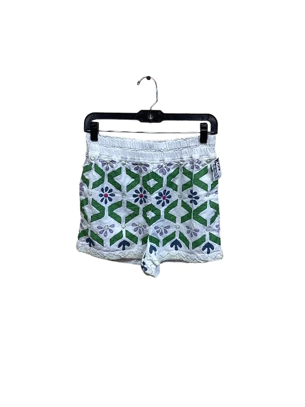 Green & White Shorts Anthropologie, Size Xs