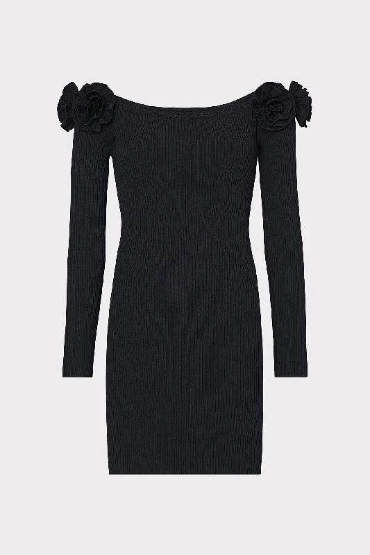 Kara Off The Shoulder Knit Mini Dress