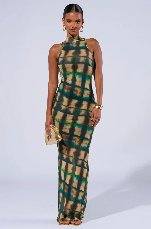 COOL FOR THE SUMMER PRINTED MAXI DRESS