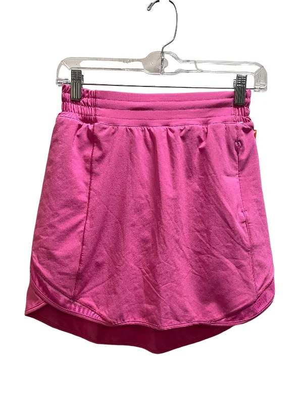 Athletic Skirt By Lululemon In Pink, Size: 4