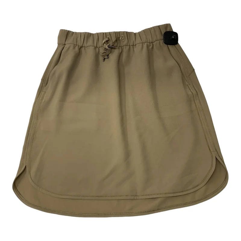 Athletic Skirt By Lululemon In Tan, Size: M