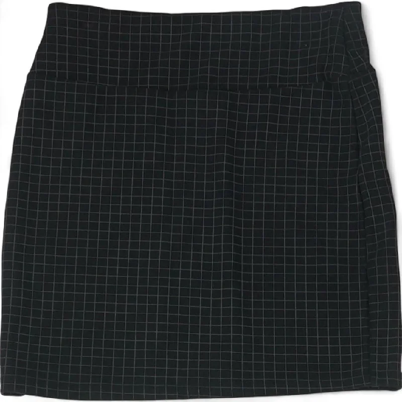 Black Check Mini Skirt