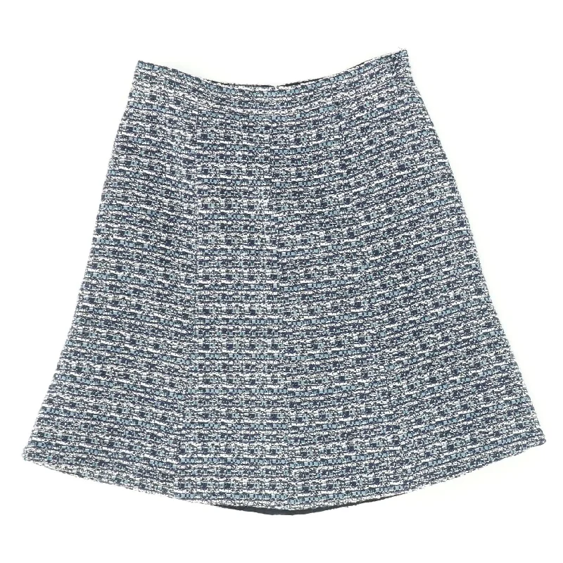 Blue Graphic Mini Skirt