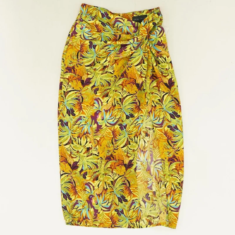 Green Tropical Midi Skirt