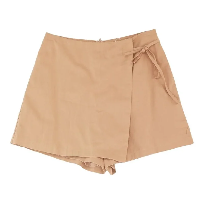 Peach Solid Skort Skirt