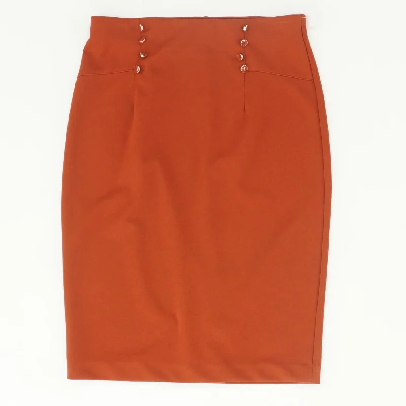 Rust Solid Mini Skirt