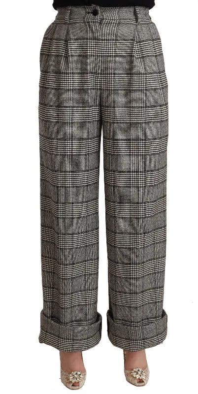 Dolce & Gabbana Elegant High Waist Straight Trousers In Women's