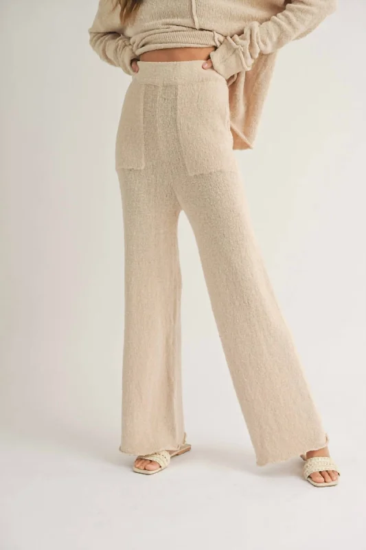 Just Sweater Pants In Cream