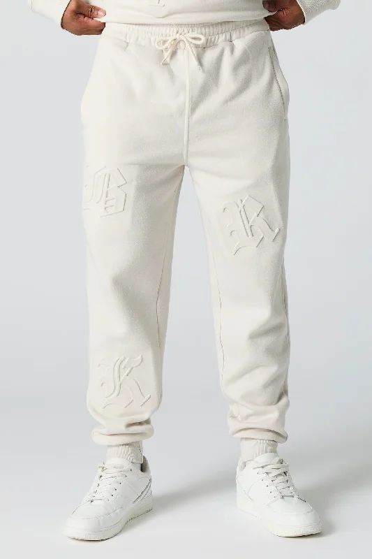 Embossed Fleece Jogger