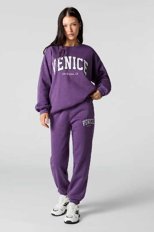 Destination Embroidered Fleece Jogger