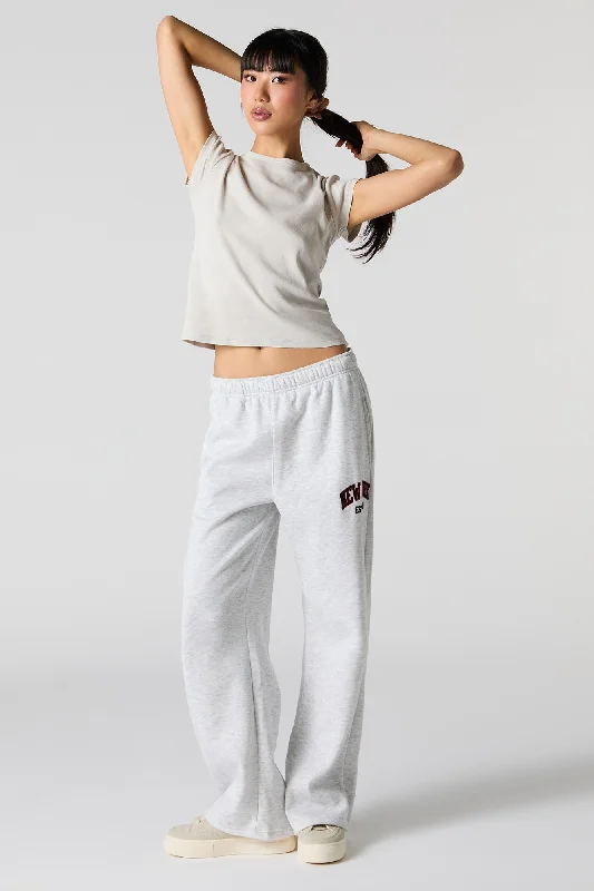 City Embroidered Fleece Jogger