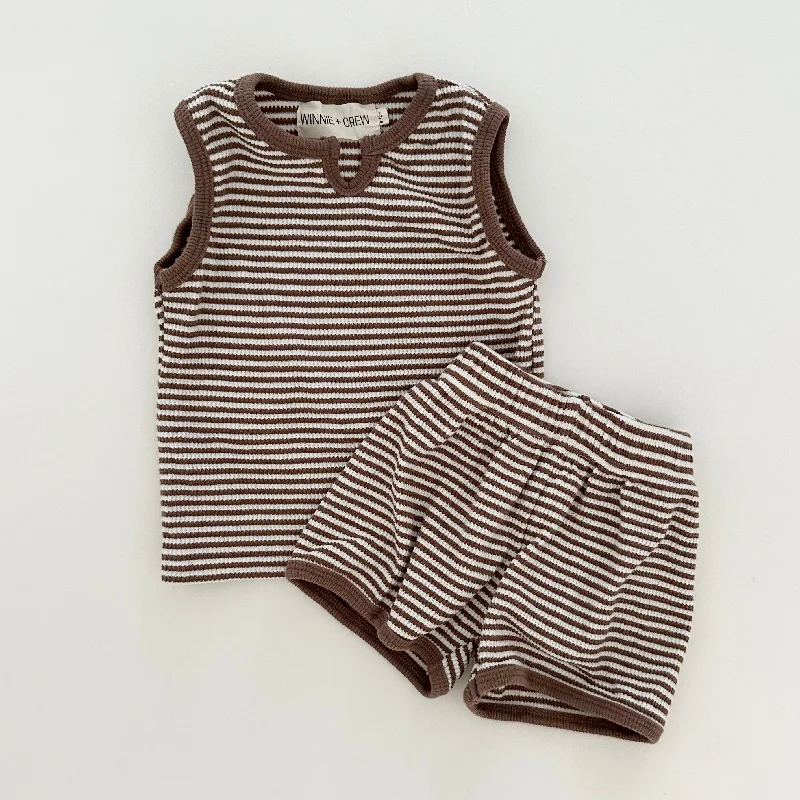 Tatum Sleeveless Set in Brown