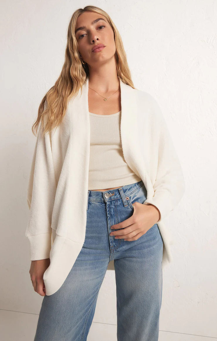 Z Supply Sandstone Fleece Cardigan