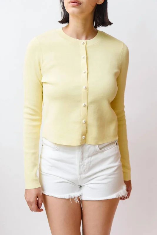 Jessa Cardigan In Yellow