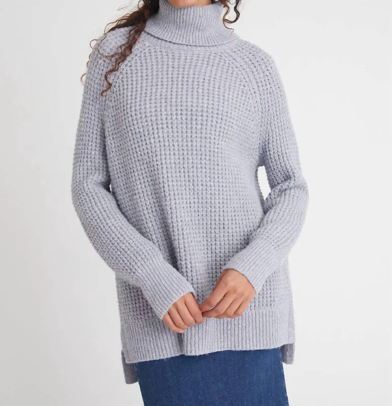 Stella Shaker Iceberg Turtleneck Tunic In Iceberg Blue