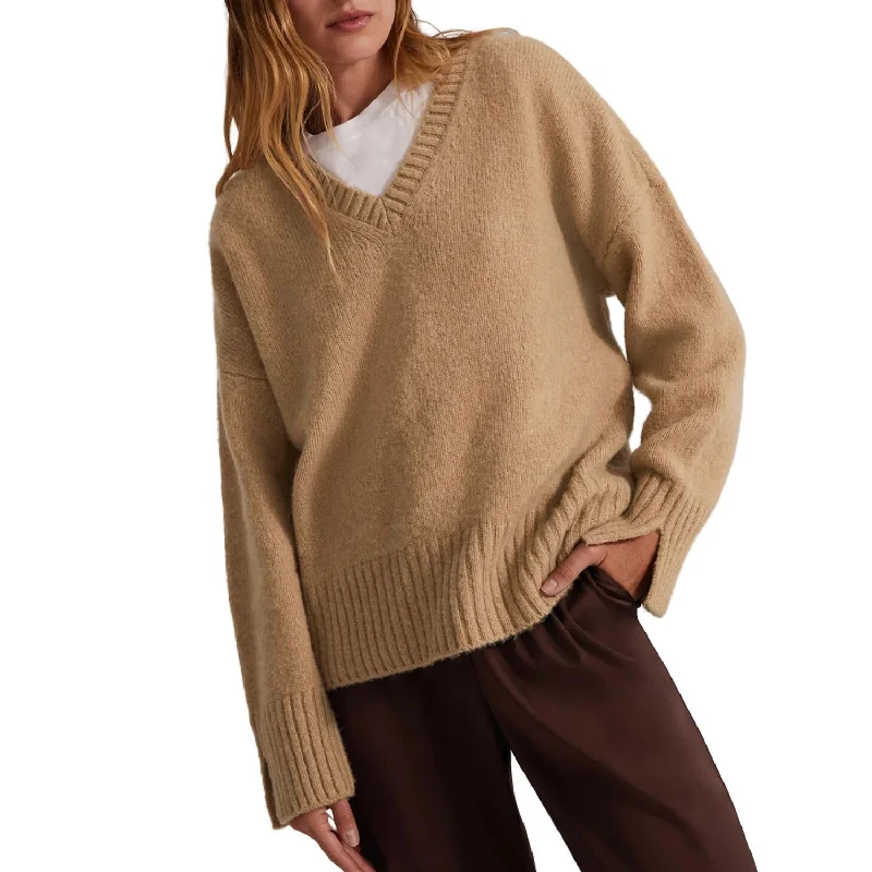 The William Sweater In Almond