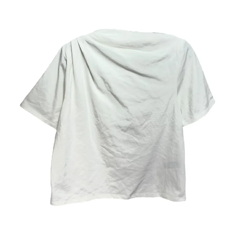 Top Short Sleeve Basic By Banana Republic In White, Size: M