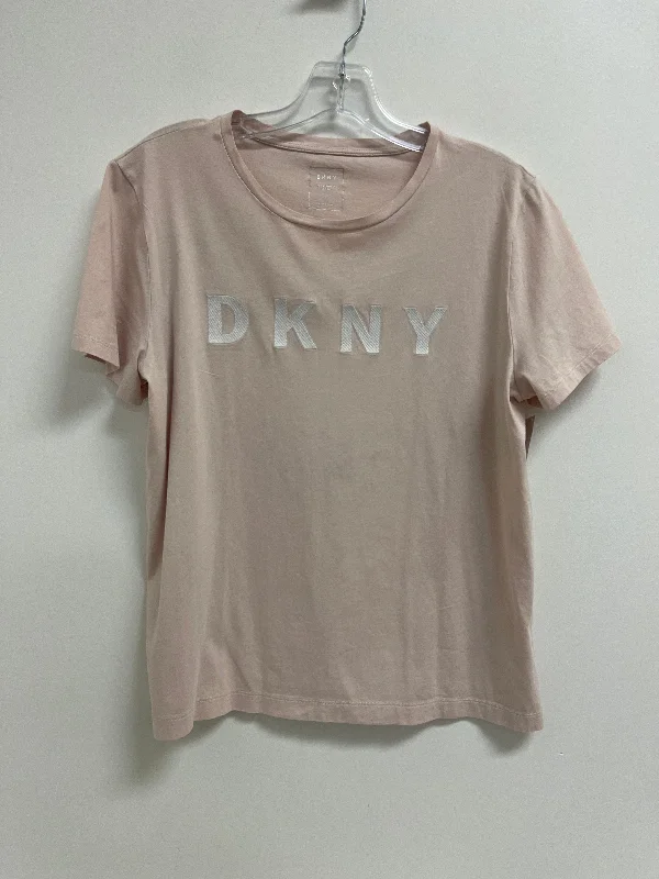 Top Short Sleeve Basic By Dkny In Pink, Size: L