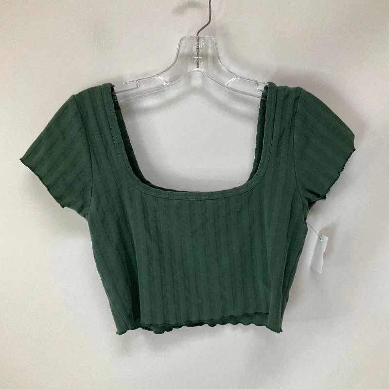 Top Short Sleeve By Aerie In Green, Size: M