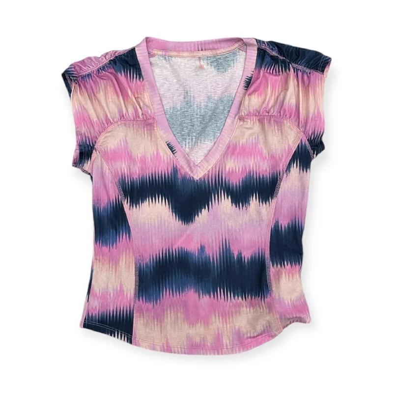 Top Short Sleeve By Free People In Pink, Size: S