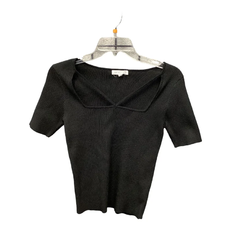 Top Short Sleeve By Grey Lab In Black, Size: Xs