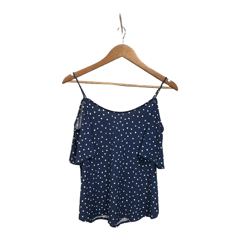 Top Short Sleeve By Kaleigh In Polkadot Pattern, Size: S