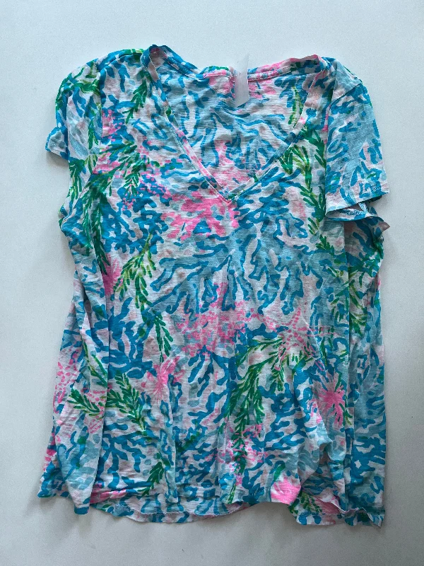 Top Short Sleeve By Lilly Pulitzer In Multi-colored, Size: L