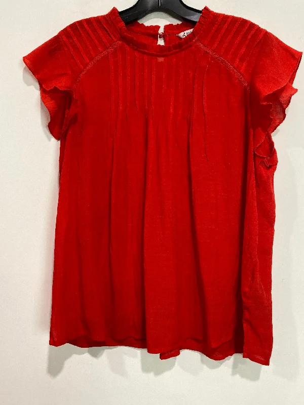 Top Short Sleeve By Nanette By Nanette Lepore In Red, Size: Xl