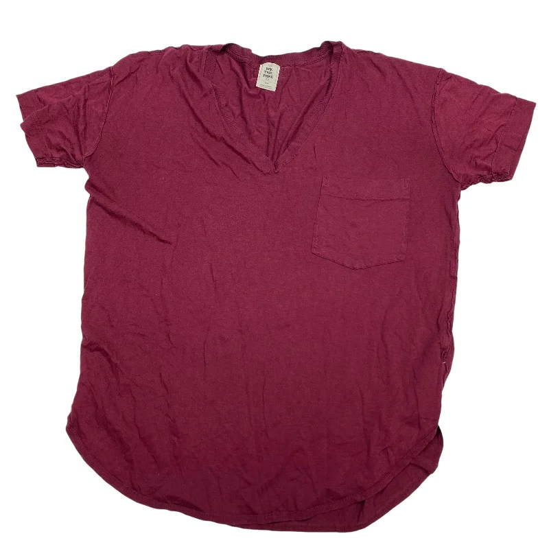 Top Short Sleeve By We The Free In Red, Size: M